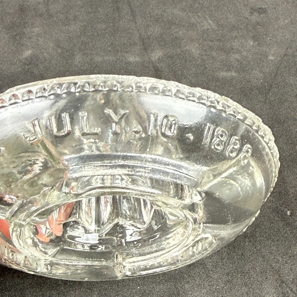 Easley‎ Citrus Juicer Reamer 4.5in Clear Vintage 1888 Patent Style
